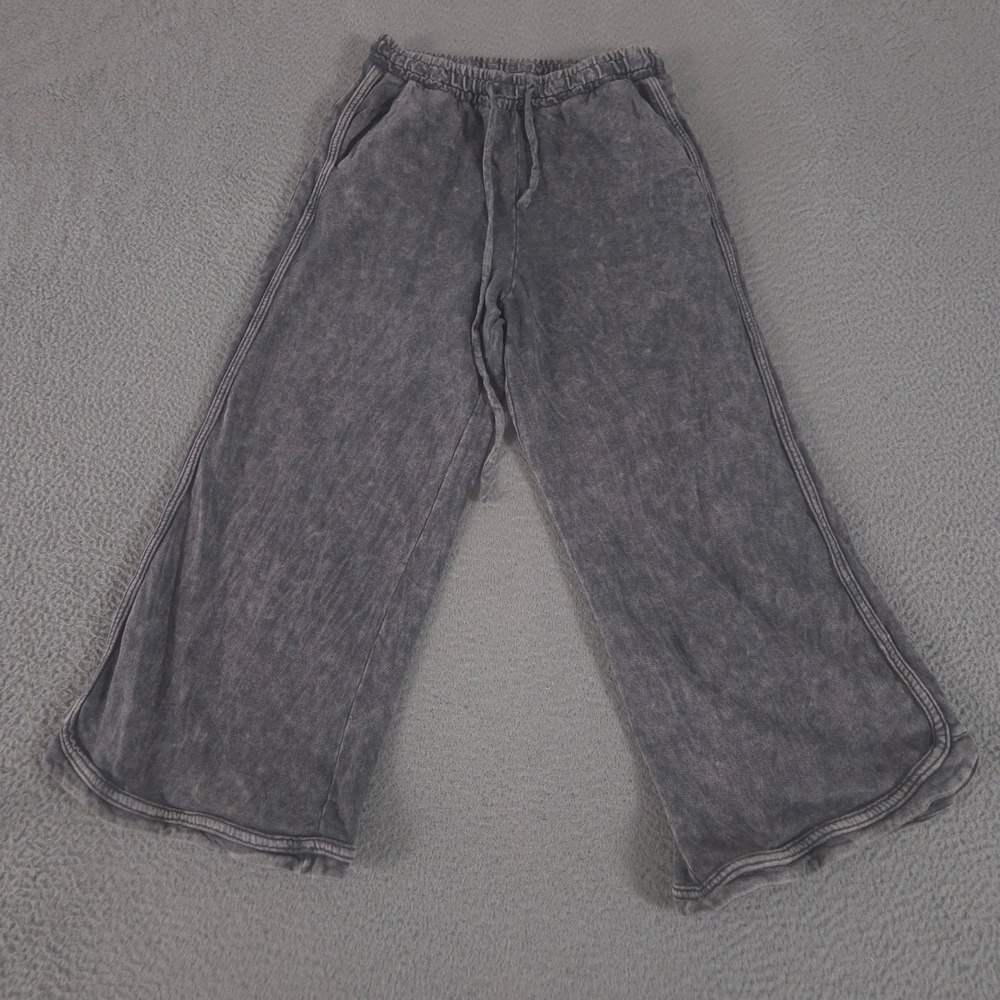 Three Bird Nest Sweatpants Womens M So Comfy Wide Leg Mineral Wash French Terry
